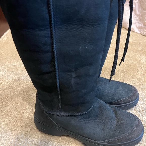 UGG Black Suede Boots - Picture 4 of 5